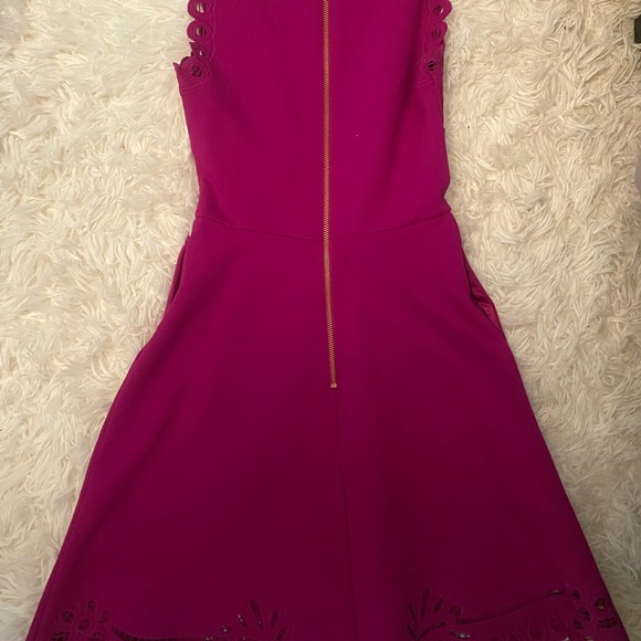 Ted Baker London embroidered dress. It’s in a deep pink color. - Picture 5 of 5